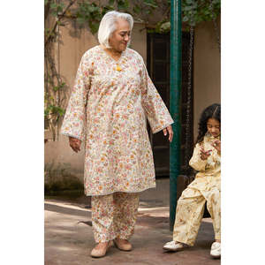 เสื้อเชิ้ตผ้าฝ้ายพิมพ์ลายลำลอง SL-62024 แขนสามส่วน สำหรับฤดูใบไม้ผลิ/ฤดูร้อน - Product Image 1