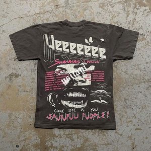 Camiseta NRE con Logotipo Personalizado, Transpirable, Talla Grande, Ecológica, 220 g/m², Algodón Grueso, Cuello Redondo, Estampada, para Hombre - Product Image 6