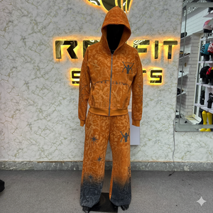 Meilleure Vente Qualité Pure Fabriqué en Usine Client Demandé Prix Bas Survêtement à Fermeture Éclair Pour Hommes Style Unique Nouveau Design Survêtements pour Hommes - Product Image 5