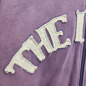 เสื้อมีฮู้ดปักลายล้างกรดแบบวินเทจเสื้อมีฮู้ดทรงโอเวอร์ไซส์ - Product Image 3