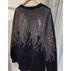 Diseño personalizado de sudaderas con pedrería para hombre, ropa de calle a la moda, French Terry, fabricante OEM ODM, hecho en Pakistán. - Product Image 4