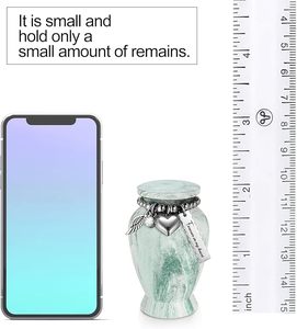 Mosaico de tamaño adulto grande hecho a mano, urna de cremación de vidrio de aluminio, azulejos individuales, entierro aplicado, suministro único para funerales - Product Image 6