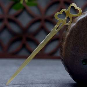 Nettoyage fait à la main poli corne de buffle accessoires de cheveux fourche à cheveux bâton Barrettes Clips pour bijoux Matiss coiffure - Product Image 3