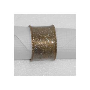 Rond de serviette en céramique luxueux de qualité supérieure en métal moderne de concepteur porte-serviettes martelé en or pour villa et maison - Product Image 5