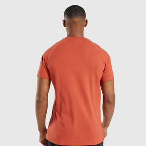 Wholesale <b>100</b>% <b>Polyester</b> Cotton T <b>Shirt</b> Heavyweight & Comfortable Custom Logo & Solid Color O-Neck Blank Plain Knitted Fabric - Product Image 2