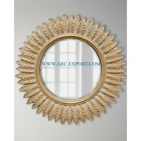 Best Selling Copper Plated Unique New Look Metal Wall Hanging Mirror Prime Quality Handmade New Style Classic Wall Decor Mirror