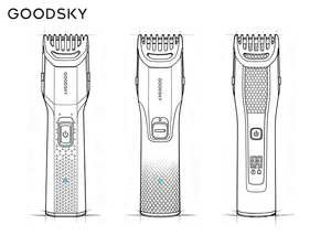 GoodSky Professionele Elektrische Baardtrimmer Oplaadbare Baardtrimmer Verstelbare Opzetstukken Haarverzorgingsapparaat voor Mannen - Product Image 5