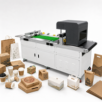 Impresora Digital de Una Sola Pasada, 1200 DPI, Alta Velocidad, Máquina de Inyección de Tinta Unidireccional para Cajas de Pizza, Cajas de Envío, Ecológica, Bajo Demanda