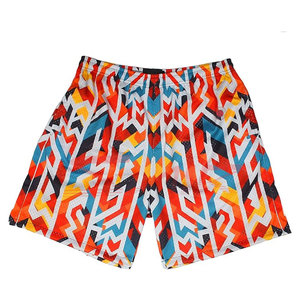 High Street hommes été mode ceinture élastique Shorts 100% Polyester solide motif Sublimation maille fabriqué au Pakistan - Product Image 1