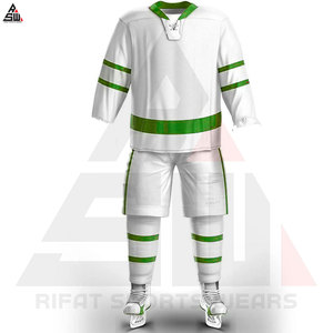 Ensembles d'uniformes de hockey sur glace unisexes de haute qualité, confortables, respirants, 100% polyester, sans couture, séchage rapide, service OEM, nom de l'équipe - Product Image 5