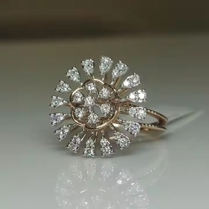 Lab Grown Diamond Flower Cocktail <b>Ring</b> Unique Jewelry 14K Gold <b>Statement</b> <b>Ring</b> <b>for</b> <b>Women</b> Elegant <b>Ring</b> <b>for</b> Her - Product Image 2