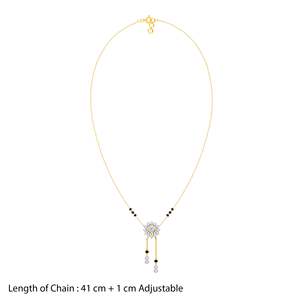 Luxury Fine <b>Jewelry</b> <b>Set</b> <b>Gold</b> Triparna Lab Grown Diamond Mangalsutra Ideal for Bridal Festival Wedding and Special Occasions - Product Image 5