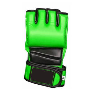 Gants MMA demi-doigt en cuir de haute qualité Gants de boxe légers avec logo personnalisé vente en gros à chaud - Product Image 1