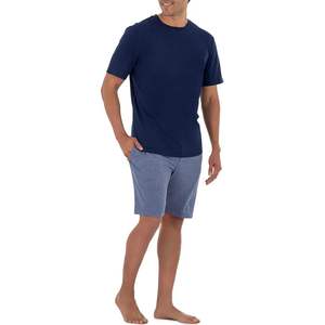 Conjunto de pantalones cortos deportivos de algodón 100% personalizados del fabricante para hombre, ropa informal Lisa transpirable para el verano, buena calidad, tarifa al por mayor - Product Image 2