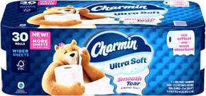 Papier toilette Charmin Ultra Soft, ultra doux, 30 rouleaux jumbo. Nos rouleaux jumbo les plus doux et les plus absorbants, 2 plis, 30 rouleaux - Product Image 6