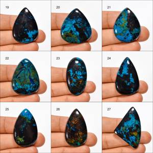 Exclusivas Piedras Preciosas Sueltas de Azurita 100% Naturales, Cristal de Azurita para Joyería, Regalo Perfecto a Bajo Precio - Product Image 3