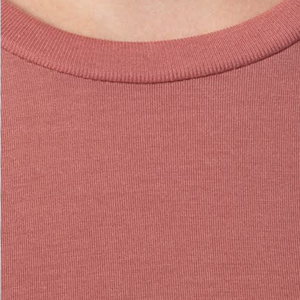 Venta al por mayor de verano de algodón de manga corta Camiseta cuello redondo Crop Top camiseta para mujer Casual de punto liso teñido Casual pulóver - Product Image 4