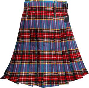 Kilt écossais pour homme en tissu acrylique de haute qualité de 13 oz à motif tartan moderne MacBeth, avec bretelles en cuir réglables, 5 yards - Product Image 2