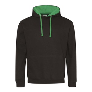 100% coton hommes personnalisé contraste sweat pull à capuche - Product Image 4