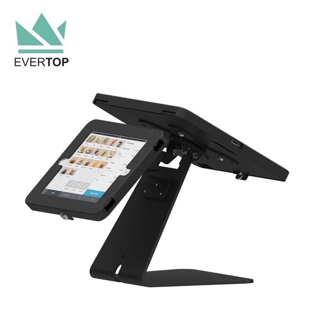 LST15B-H Table Double Sided Screen Dual for IPad POS Stand Android Tablet Kiosk Stand for iPad Tablet Pc Kiosk Stand Counter 11"