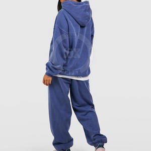 Survêtement Femme Surdimensionné Lavage à l'Acide Coupe Ample Design Personnalisé Survêtement Femme Lavage à l'Acide avec Cordon de Serrage à la Taille - Product Image 2