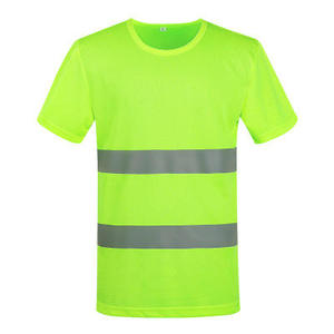 Camisetas Fluorescentes de Seguridad con Logotipo y Etiqueta Personalizados, 100% Poliéster, Protección y Advertencia de Seguridad, Ropa de Trabajo Reflectante - Product Image 4