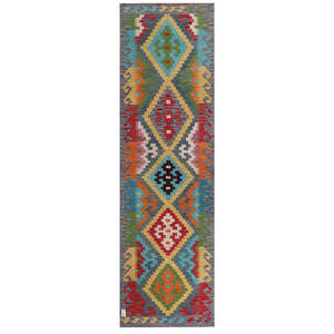 Tapis de couloir Maimana Afghanistan Kilim 293 x 87 cm - Product Image 1