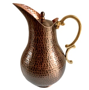 Jarra de Agua de Cobre Puro con Diseño Atractivo y Asa de Latón para Cocina y Mesa, Jarra para Beber, Suministros para Restaurantes - Product Image 4