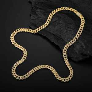 Joyería de Hip Hop, cadena de eslabones cubanos única con eslabones ovalados entrelazados gruesos y retorcidos, regalo de boda de moda, Plata de Ley 925 - Product Image 2