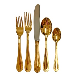 Ensemble de couverts en acier inoxydable personnalisable en gros avec finition plaquée, durable et écologique pour une utilisation à la maison ou lors de fêtes - Kraft World - Product Image 6