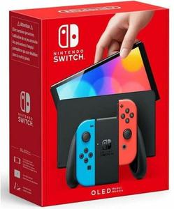 Nintendo Switch - OLED 100% authentique avec Joy-Con bleu néon et rouge néon en STOCK Vente en gros - Product Image 3