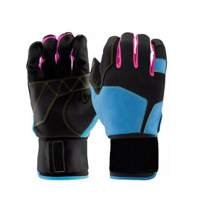 ถุงมือตีเบสบอลมือขวาคุณภาพพรีเมี่ยมแบบออกแบบได้ตามต้องการมีแผ่นรองฝ่ามือระบายอากาศวัสดุมีห่วงตะขอเกี่ยวทนทาน - Product Image 1