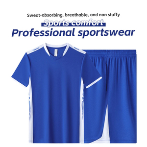 Uniforme de voleibol de manga corta para hombre, camisa de voleibol, pantalones cortos de bolsillo, Kit de ropa de entrenamiento, camiseta de voleibol, conjunto para correr - Product Image 2