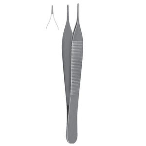 Mini fórceps de vendaje Adson, herramienta Manual de precisión fina dentada cruzada para procedimientos quirúrgicos delicados y manejo al por mayor - Product Image 1