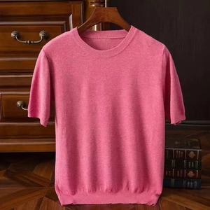 Camicia da uomo classica enry a manica corta con bottone elastico semplice per la primavera estate autunno Anti-sudore per il tempo libero sportivo - Product Image 5