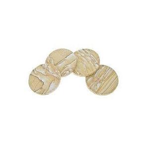 Posavasos decorativos de madera de diseño creativo con estampado de nogal de forma cuadrada para té de noche en casa - Product Image 5