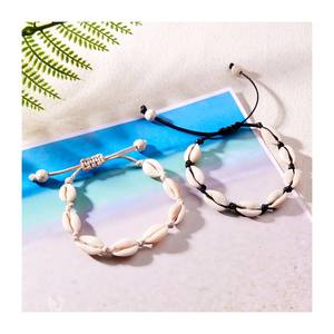 Pulsera de Conchas Marinas Naturales Aleatorias, Coleccionable, Encantadora, Unisex, para Mujeres y Hombres - Product Image 1