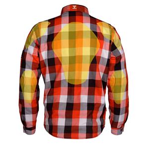 Chemise en flanelle pour homme, 100% coton, manches longues, fermeture à un bouton, respirante, anti-boulochage, protections en maille - Product Image 6