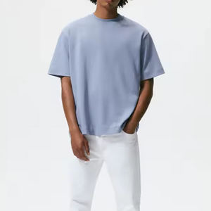 Fabricante de camisetas Boxy, camisetas de gran tamaño de algodón liso en blanco de calidad superior, camisetas boxy de gran tamaño para hombre - Product Image 5