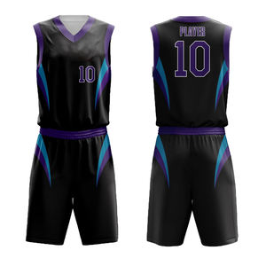 Maillots de basket-ball matelassés faits à la main uniforme de basket-ball de l'équipe sponsor maillot de basket-ball unisexe personnalisé en gros dernière conception - Product Image 6