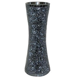 Jarrones de vidrio de mosaico, jarrón de bolso, venta al por mayor, vidrio decorativo para el hogar, maceta de flores de Color bronce para decoración de Sala y Mesa - Product Image 1