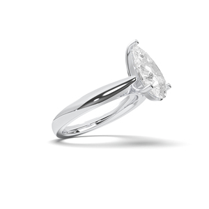1.00 Carat E-F/VVS-VS <b>Moissanite</b> Pear Cut Diamond Engagement <b>Ring</b> 925 Silver Handcrafted in Diamond <b>Rings</b> - Product Image 3