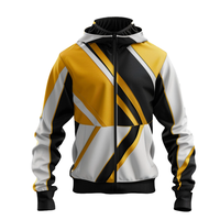 Veste zippée au design élégant pour hommes avec impression par sublimation Logo personnalisé Vêtements d'extérieur chauds légers et durables