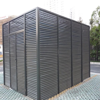Clôture décorative en métal pour unité de climatisation extérieure, poubelle, équipement de piscine et couverture de pompe à chaleur