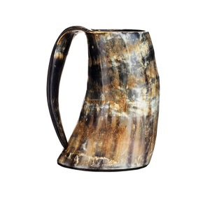 Tasses uniques et sculptées, tasses en corne à thème naturel, décoration intérieure, Design de matériau Unique, tasse à boire - Product Image 1