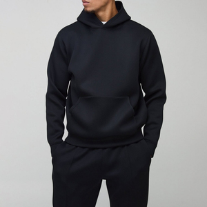 Ensemble de survêtement slim fit pour homme, sweat-shirt noir à capuche, 2 pièces, tenue de sport pour homme - Product Image 6