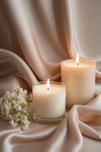 Bougie parfumée en cire de soja dans un bocal en verre ambré avec logo personnalisé, marque privée, décoration pour le Ramadan, Eid Mubarak, cadeau, longue durée de combustion, vente en gros, OEM - Product Image 5