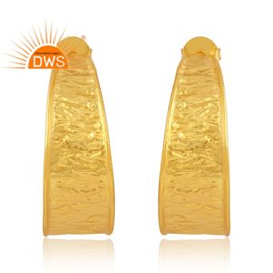 ต่างหูข้อมือทองเหลืองชุบทอง18K ขายดีเครื่องประดับที่กำหนดเองสำหรับของขวัญผู้หญิงสำหรับคอลเลกชันวินเทจของเธอ - Product Image 1