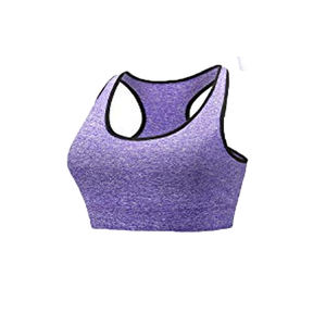 เสื้อชั้นในกีฬาโยคะสำหรับผู้หญิง แบบซัพพอร์ตสูง ป้องกันแบคทีเรีย พิมพ์ลายโลโก้ด้านหน้าด้วยเทคนิคการถ่ายเทความร้อน ผลิตจากผ้าสแปนเด็กซ์/ไนลอน ย้อมสีพื้น จำหน่ายแบบขายส่ง - Product Image 5