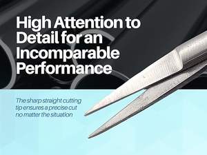 Micro Tijeras Castroviejo de Alta Calidad, Acero Inoxidable de Grado Médico, el Mejor Instrumento para Cirugía Cardíaca - Product Image 2